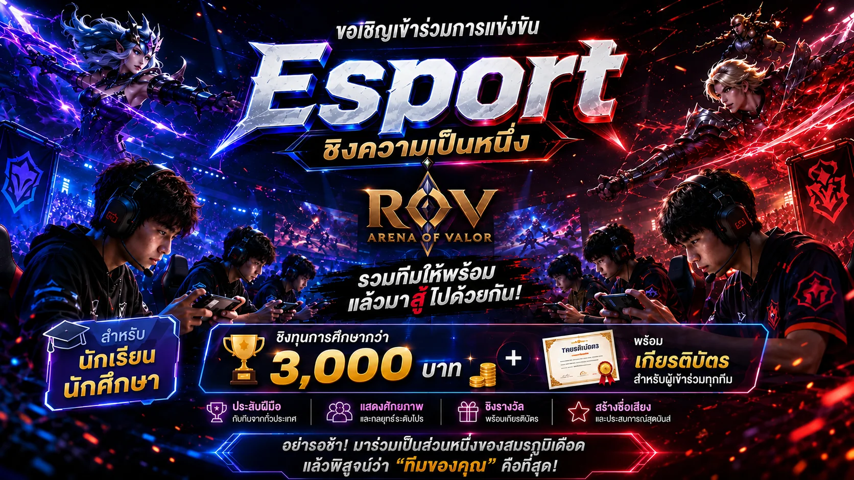 การแข่งขัน Esport (Arena of Valor)