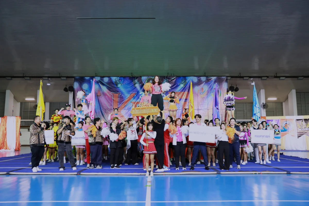 การแข่งขันกีฬาเชียร์ลีดดิ้งระหว่างคณะ ประจำปี 2568 KPRU CHEERLEADING CHAMPIONSHIP 2025ดร.ปรียานุช  พรหมภาสิต อธิการบดีมหาวิทยาลัยราชภัฏกำแพงเพชร เป็นประธานในพิธี